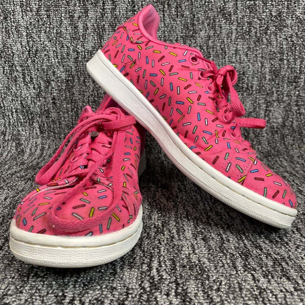 Adidas Stan Smith J The Simpsons Donut‎ Women 6 Pink Sprinkles Sneakers GV7950